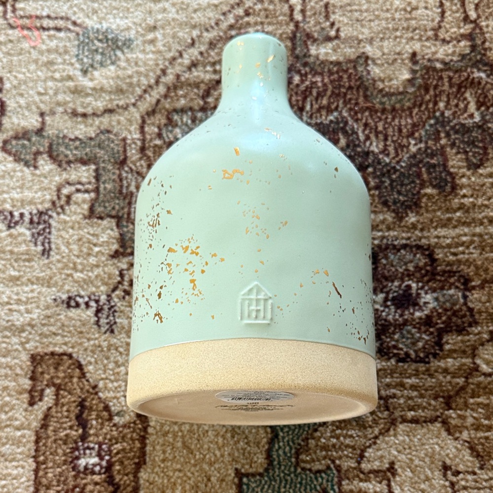 Mint Green hearth and hand speckled stoneware vase